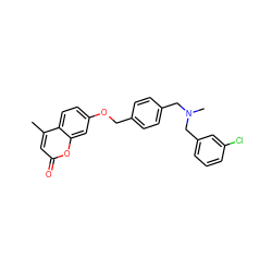 Cc1cc(=O)oc2cc(OCc3ccc(CN(C)Cc4cccc(Cl)c4)cc3)ccc12 ZINC000473135114