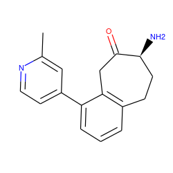 Cc1cc(-c2cccc3c2CC(=O)[C@@H](N)CC3)ccn1 ZINC000473083069