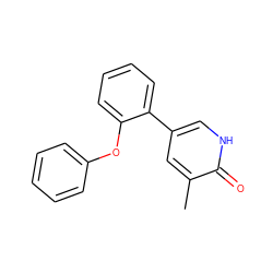 Cc1cc(-c2ccccc2Oc2ccccc2)c[nH]c1=O ZINC000218597235