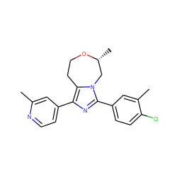 Cc1cc(-c2nc(-c3ccc(Cl)c(C)c3)n3c2CCO[C@H](C)C3)ccn1 ZINC001772649350