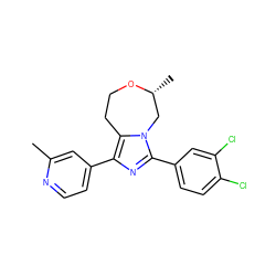 Cc1cc(-c2nc(-c3ccc(Cl)c(Cl)c3)n3c2CCO[C@H](C)C3)ccn1 ZINC001772609098