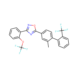 Cc1cc(-c2nc(-c3ccccc3OC(F)(F)F)no2)ccc1-c1ccccc1C(F)(F)F ZINC000059239876