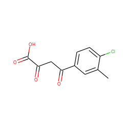 Cc1cc(C(=O)CC(=O)C(=O)O)ccc1Cl ZINC000100772038