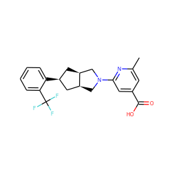 Cc1cc(C(=O)O)cc(N2C[C@H]3C[C@@H](c4ccccc4C(F)(F)F)C[C@H]3C2)n1 ZINC000473126110