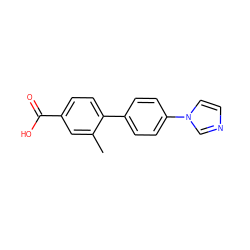 Cc1cc(C(=O)O)ccc1-c1ccc(-n2ccnc2)cc1 ZINC001243203888