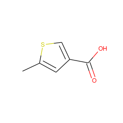 Cc1cc(C(=O)O)cs1 ZINC000002383077