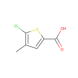 Cc1cc(C(=O)O)sc1Cl ZINC000005744287