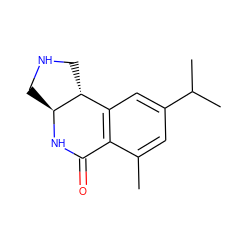 Cc1cc(C(C)C)cc2c1C(=O)N[C@H]1CNC[C@H]21 ZINC000035994701