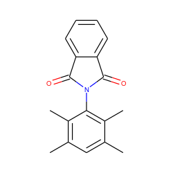 Cc1cc(C)c(C)c(N2C(=O)c3ccccc3C2=O)c1C ZINC000013440215