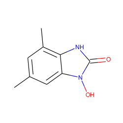 Cc1cc(C)c2[nH]c(=O)n(O)c2c1 ZINC000095579998