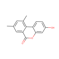 Cc1cc(C)c2c(c1)c(=O)oc1cc(O)ccc12 ZINC000028571410