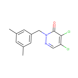 Cc1cc(C)cc(Cn2ncc(Cl)c(Cl)c2=O)c1 ZINC000003464996