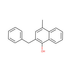 Cc1cc(Cc2ccccc2)c(O)c2ccccc12 ZINC000027196320