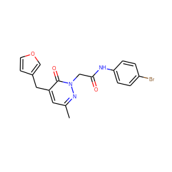 Cc1cc(Cc2ccoc2)c(=O)n(CC(=O)Nc2ccc(Br)cc2)n1 ZINC000096271790