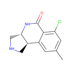 Cc1cc(Cl)c2c(c1)[C@H]1CNC[C@@H]1NC2=O ZINC000038213382