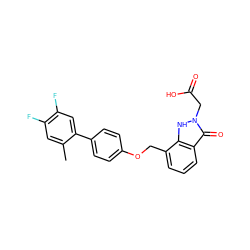 Cc1cc(F)c(F)cc1-c1ccc(OCc2cccc3c(=O)n(CC(=O)O)[nH]c23)cc1 ZINC000096269822