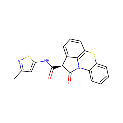 Cc1cc(NC(=O)[C@@H]2C(=O)N3c4ccccc4Sc4cccc2c43)sn1 ZINC000026157313