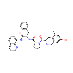 Cc1cc(O)cc(C)c1C[C@H](N)C(=O)N1CCC[C@H]1C(=O)N[C@@H](Cc1ccccc1)C(=O)Nc1cccc2cccnc12 ZINC000027187707