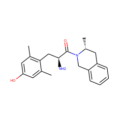 Cc1cc(O)cc(C)c1C[C@H](N)C(=O)N1Cc2ccccc2C[C@H]1C ZINC000013863357