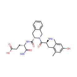 Cc1cc(O)cc(C)c1C[C@H](N)C(=O)N1Cc2ccccc2C[C@H]1C(=O)N[C@@H](CCC(=O)O)C(N)=O ZINC000013581420