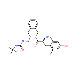 Cc1cc(O)cc(C)c1C[C@H](N)C(=O)N1Cc2ccccc2C[C@H]1CNC(=O)NC(C)(C)C ZINC000013863371