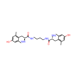 Cc1cc(O)cc(C)c1C[C@H](N)C(=O)NCCCCNC(=O)[C@H](N)Cc1c(C)cc(O)cc1C ZINC000026951771