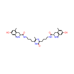 Cc1cc(O)cc(C)c1C[C@H](N)C(=O)NCCCCc1[nH]c(=O)c(CCCCNC(=O)[C@@H](N)Cc2c(C)cc(O)cc2C)nc1C ZINC000014163324