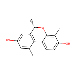 Cc1cc(O)cc2c1-c1ccc(O)c(C)c1O[C@H]2C ZINC000028571578