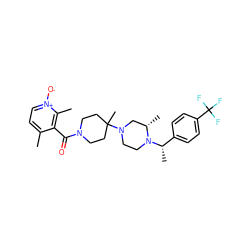 Cc1cc[n+]([O-])c(C)c1C(=O)N1CCC(C)(N2CCN([C@@H](C)c3ccc(C(F)(F)F)cc3)[C@@H](C)C2)CC1 ZINC000022451716