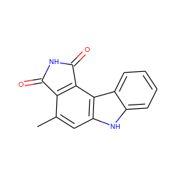 Cc1cc2[nH]c3ccccc3c2c2c1C(=O)NC2=O ZINC000028568656