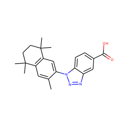 Cc1cc2c(cc1-n1nnc3cc(C(=O)O)ccc31)C(C)(C)CCC2(C)C ZINC000095562016