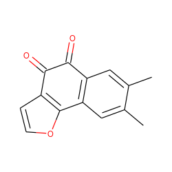 Cc1cc2c(cc1C)-c1occc1C(=O)C2=O ZINC001772607718