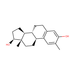 Cc1cc2c(cc1O)CC[C@@H]1[C@@H]2CC[C@]2(C)[C@@H](O)CC[C@@H]12 ZINC000005765269