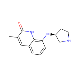 Cc1cc2cccc(N[C@H]3CCNC3)c2[nH]c1=O ZINC000473135655