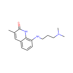 Cc1cc2cccc(NCCCN(C)C)c2[nH]c1=O ZINC000473133768