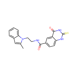 Cc1cc2ccccc2n1CCNC(=O)c1ccc2[nH]c(=S)[nH]c(=O)c2c1 ZINC000169351817