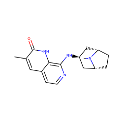 Cc1cc2ccnc(N[C@H]3C[C@@H]4CC[C@H](C3)N4C)c2[nH]c1=O ZINC000473134300