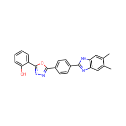 Cc1cc2nc(-c3ccc(-c4nnc(-c5ccccc5O)o4)cc3)[nH]c2cc1C ZINC000473134903