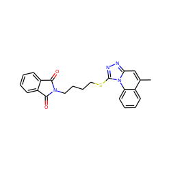 Cc1cc2nnc(SCCCCN3C(=O)c4ccccc4C3=O)n2c2ccccc12 ZINC000001966396