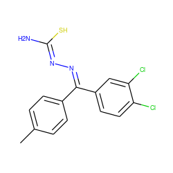 Cc1ccc(/C(=N\N=C(\N)S)c2ccc(Cl)c(Cl)c2)cc1 ZINC000028349095