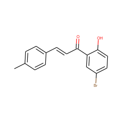 Cc1ccc(/C=C/C(=O)c2cc(Br)ccc2O)cc1 ZINC000004949894