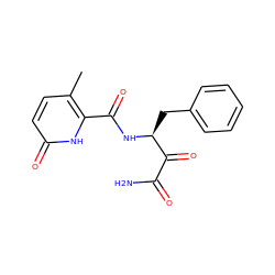 Cc1ccc(=O)[nH]c1C(=O)N[C@@H](Cc1ccccc1)C(=O)C(N)=O ZINC000040421688