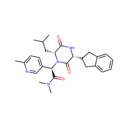 Cc1ccc([C@H](C(=O)N(C)C)N2C(=O)[C@@H](C3Cc4ccccc4C3)NC(=O)[C@H]2CC(C)C)cn1 ZINC000084670464