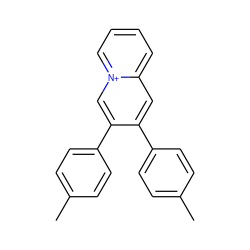 Cc1ccc(-c2cc3cccc[n+]3cc2-c2ccc(C)cc2)cc1 ZINC000005051375