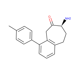 Cc1ccc(-c2cccc3c2CC(=O)[C@@H](N)CC3)cc1 ZINC000473085988