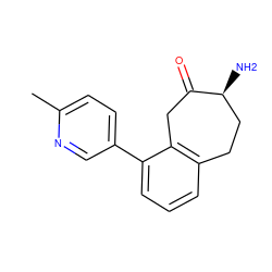 Cc1ccc(-c2cccc3c2CC(=O)[C@@H](N)CC3)cn1 ZINC000473083690