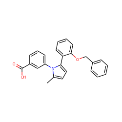 Cc1ccc(-c2ccccc2OCc2ccccc2)n1-c1cccc(C(=O)O)c1 ZINC000040566919