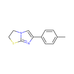 Cc1ccc(-c2cn3c(n2)SCC3)cc1 ZINC000000245464