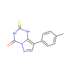 Cc1ccc(-c2cnn3c(=O)[nH]c(=S)[nH]c23)cc1 ZINC000096922740