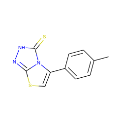 Cc1ccc(-c2csc3n[nH]c(=S)n23)cc1 ZINC000006498344